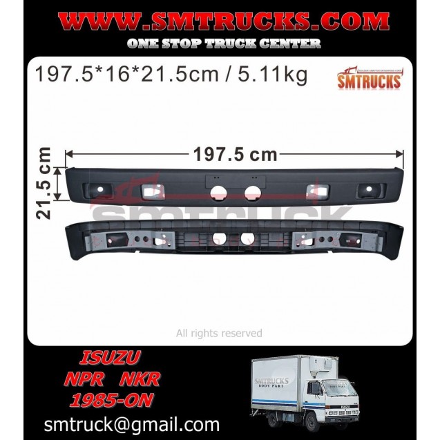 Isl Isuzu Npr Nkr Nhr Bumper W Stay T